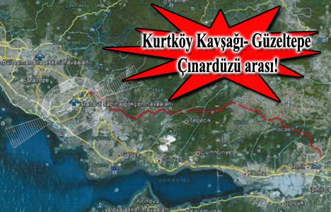 İstanbul Kurtköy - İzmit Güzeltepe arasına 64 kilometrelik yol geliyor!