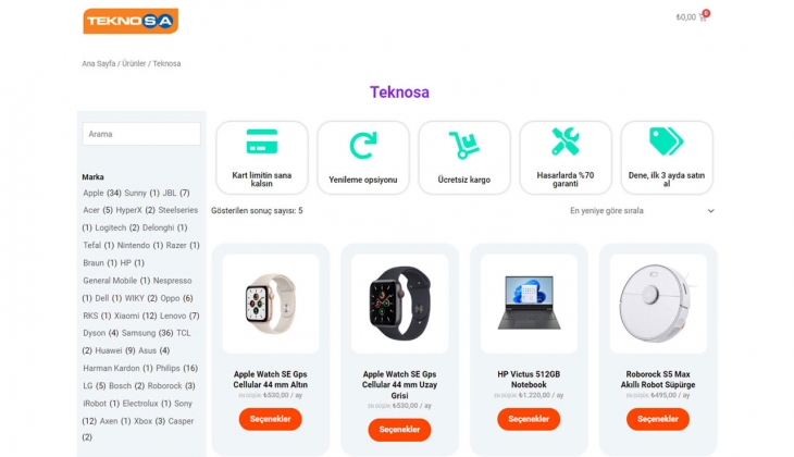 Teknosa da teknolojik ürünler kiralanabilecek! Yeni dönem başladı! Apple, HP, Sunny...İşte 5 Eylül 2022 fiyat listesi...
