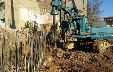 Kahramanmaraş Arasa Otopark'ta fore kazıklar çakılıyor!