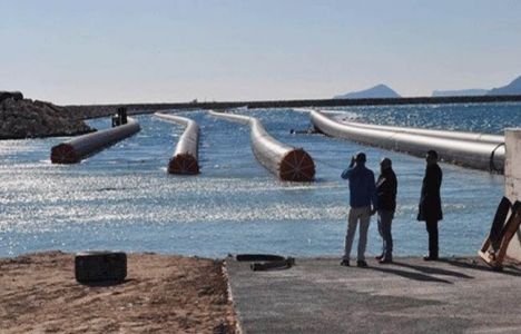 Türkiye KKTC arası boru hattında ilk su adaya ulaştı!