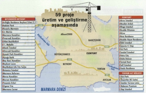 Esenyurt-Beylikdüzü nde 59 yeni proje inşa ediliyor!