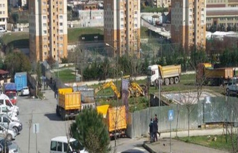 Göçmen Konutları'nda park yıkımına başlandı!