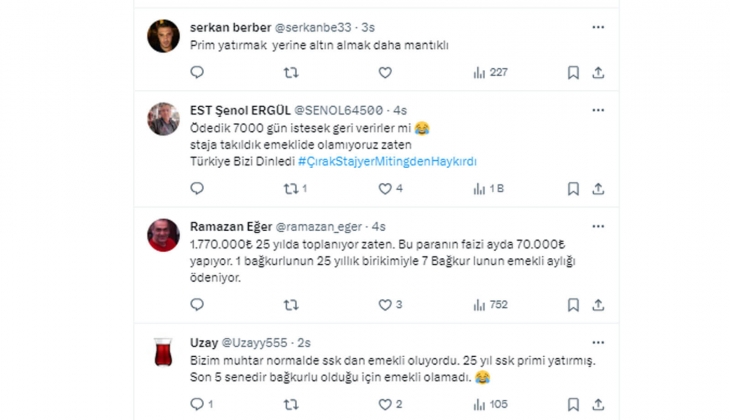 25 yılda 1.7 milyon TL prim ödeyecek olan Bağ-Kur lu, parayı biriktirse aylık 60-65 bin TL faiz alır!