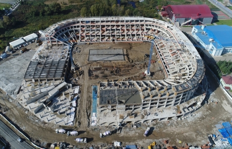 Ordu Stadı nın yüzde 80 i tamam! İşte son görseller!