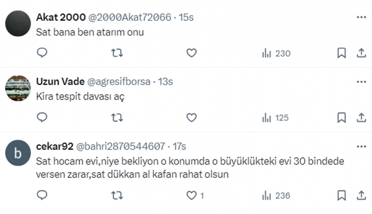 Mağdur ev sahiplerinin tepkisi dinmiyor: 400 metrekarelik evde 2.600 TL ye oturan zengin kiracıma ben bakıyorum!