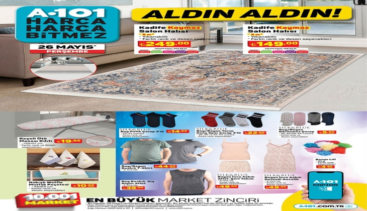 A101 26 Mayıs kataloğu yayınlandı! İşte yeni gelecek ürünler!