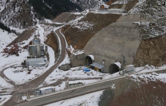 Giresun Eğribel Tüneli nde son 95 metre!