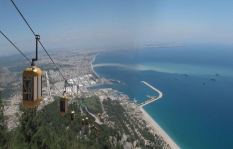 Tünektepe-Sarısu teleferik hattı çalışmaları devam ediyor!