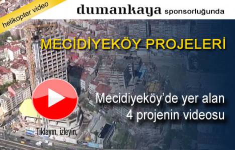 Mecidiyeköy'ün 4 projesi havadan görüntülendi!