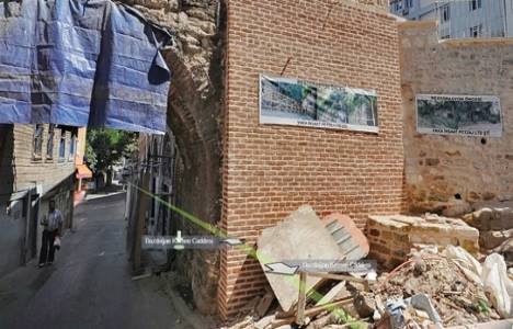 Süleymaniye’de 1400 yıllık su kemeri tuğlayla yenilendi!