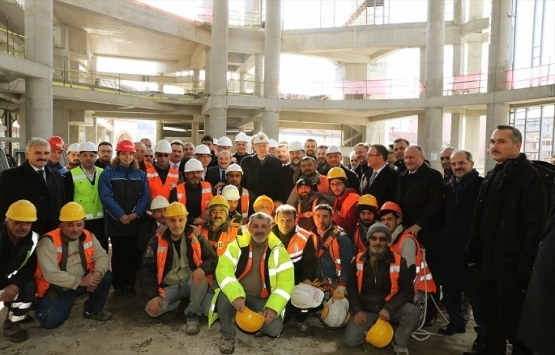 Cumhurbaşkanı Erdoğan Taksim Camisi inşaatını gezdi!