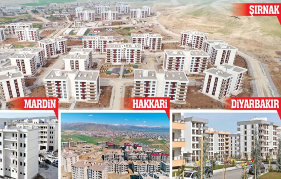 Güneydoğu da yeni konutların inşası sürüyor!