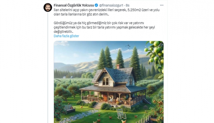 Tarla yatırımı yapmak gelecekte her şeyi değiştirebilir! Şimdi düşük fiyatla aldığınız tarlada, çiftlik eviniz olabilir!