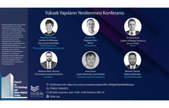 ÇEDBİK Yüksek Yapıların Yenilenmesi Konferansı 8 Eylül de!