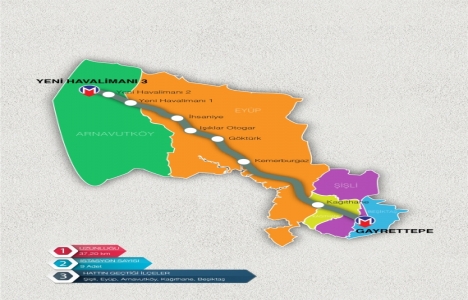 İstanbul da inşaatı devam eden 18 metro hattı haritası!