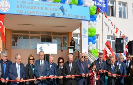 Tekirdağ Vali Enver Salihoğlu Ortaokulu Milli Eğitime teslim edildi!