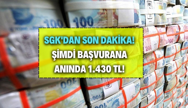 SGK’dan nefes kesen müjde! Milyonlarca kişi habersiz! Bu kişiler anında 1.430 TL’yi kapıyor! 