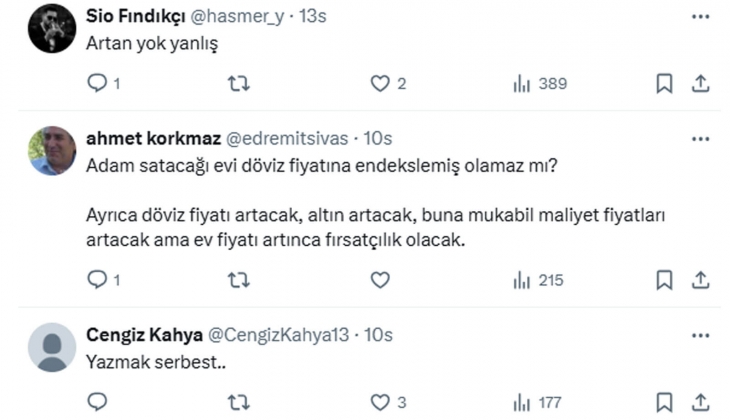 Sarı sitede konut fiyatları iki günde arttı!