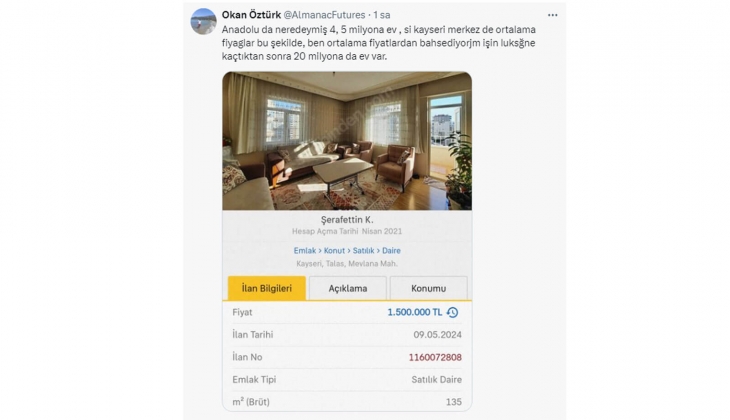Ortalama 3+1 ev Anadolu da bile 4-5 milyon TL: Çadırda mı yaşanacak artık? 