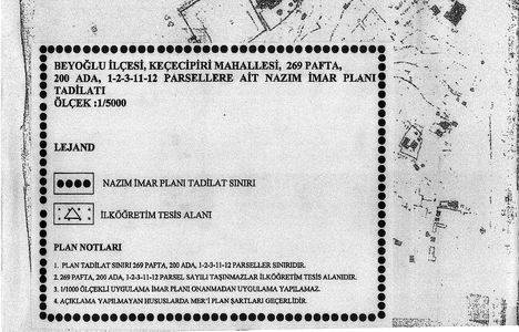 Beyoğlu Keçecipiri Mahallesi imar plan tadilatı 7 Mart'ta askıdan iniyor!