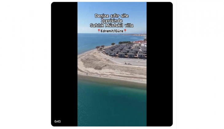 Kıyı Kanunu nda kıyı kenar çizgisinden itibaren 100 metrelik sahil şeridine konut yapılamaz deniyor ama uygulama yok!