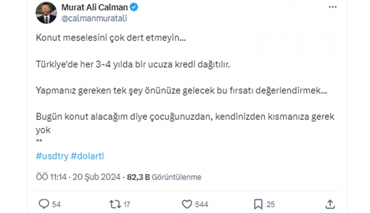 Ev alacağım diye çocuğunuzdan, kendinizden kısmanıza gerek yok! Ucuz kredi dağıtılacak!