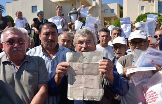 Muğla da arazi davası protestosu!