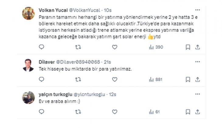 15 milyon TL si olan ev mi, Ereğli hissesi mi almalı?