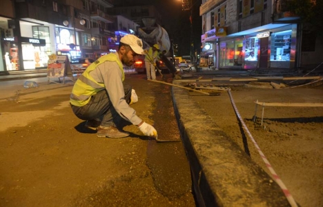 Ankara Tunalı Hilmi'de kaldırımlar yenileniyor!