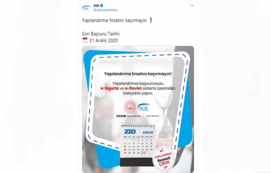 Henüz başvurmadıysanız dikkat! Son gün 31 Aralık!