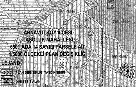 Arnavutköy Taşoluk'a yeni cami geliyor! İmar planı askıda!