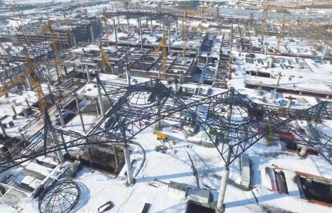 3. Havalimanı inşaatı havadan görüntülendi!