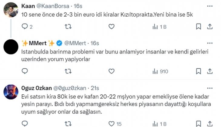 Emekli maaşı ve kira geliriyle yaşayanlar nasıl geçinecek? 80 bin TL lik evlerde 13 bin TL ye oturan kiracılar var!