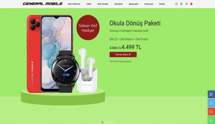 Kalitenin ucuza olabileceğinin yaşayan kanıtı General Mobile’den okula dönüş paketi. İşte 9 Eylül 2022 fiyat listesi