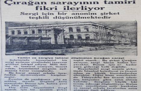 1931 yılında Çırağan Sarayı!