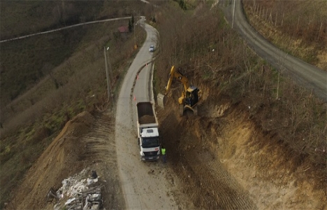 Ordu Boztepe'de yol genişletme çalışmaları başladı!