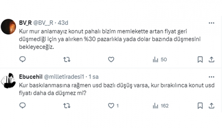 İstanbul da dolar bazlı konut fiyatlarında son durum ne?