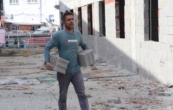 Metin Erbölük gündüz inşaatta, akşam seçim çalışmalarında!