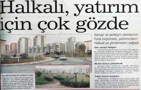 1998 yılında yatırımcılar Halkalı ya yöneliyor!