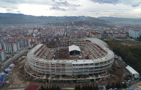 Ordu Stadı nın yüzde 95 i tamam!