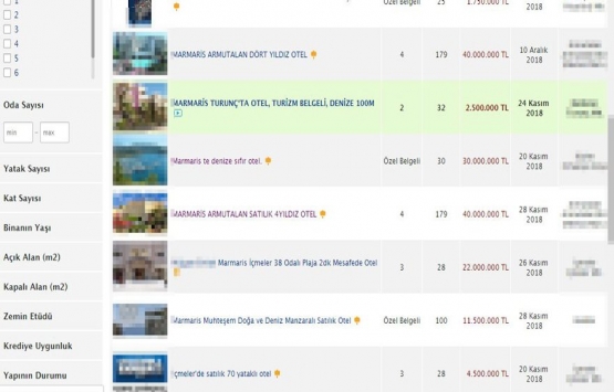 Marmaris teki onlarca otel satışta!