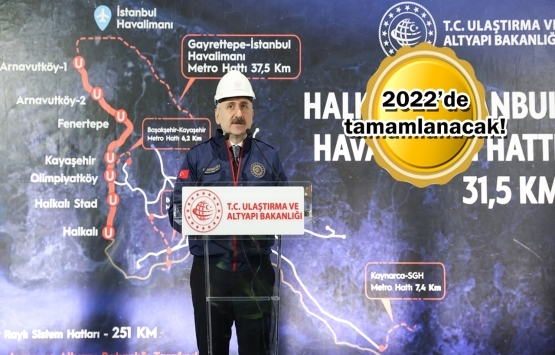 Halkalı-Havalimanı Metrosu'nun son kesiminin kazısı başladı! 