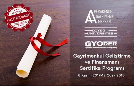 Gayrimenkul Geliştirme ve Finansmanı Sertifika Programı başladı!