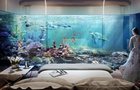 Dubai de yarısı deniz altında villa projesi! 