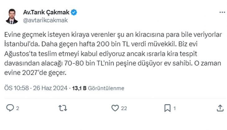 Kiracı Ağustos ta evden çıkarım dedi, ev sahibi anlaşmadı: İlk duruşma 27 Mayıs 2025 e verildi!