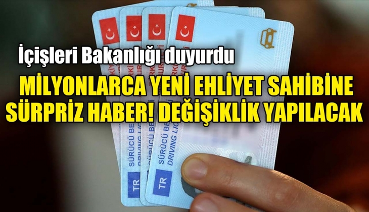 Milyonlarca sürücüye yeni ehliyette sürpriz değişklik uyarısı! İçişleri Bakanı Soylu başlatılan çalışmayı açıkladı