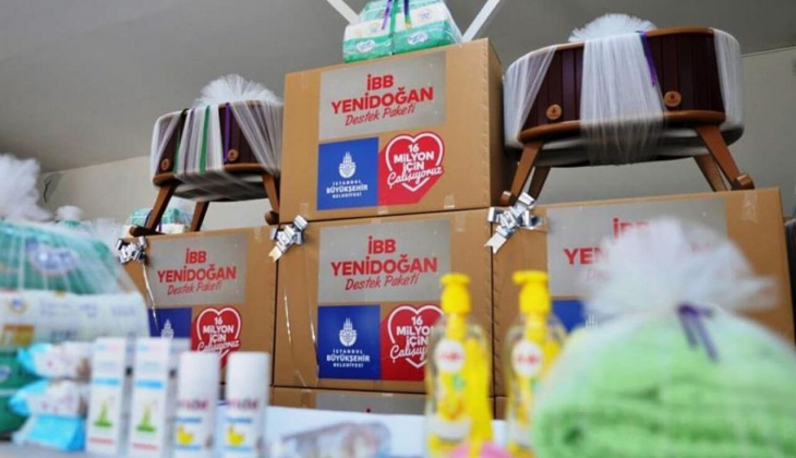 İBB’den yenidoğan desteği! Paketler evinize kadar gelecek!