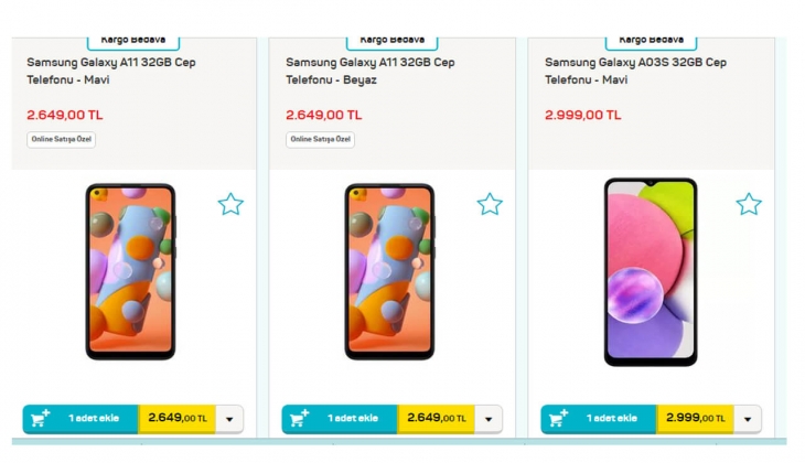 A101 de Samsung markalı cep telefonları 2,649 TL den başlayan fiyatlarla satışta! İşte 28 Mart 2022 fiyat listesi!