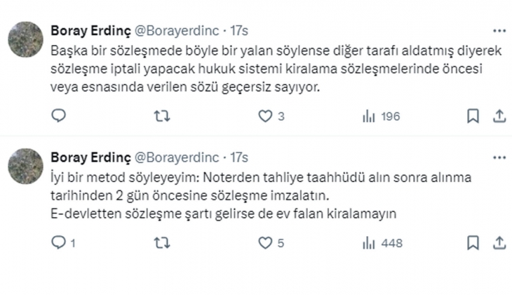 Ev sahiplerine süreli tahliye taahhütname önerisi! 