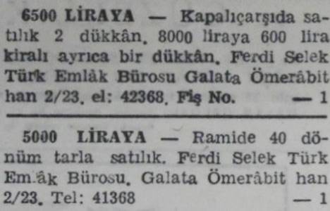 1944 yılında Acıbadem de 30 dönüm arsa 30 bin liraya satılacakmış!